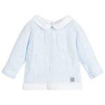 jersey de algodón celeste para bebé
