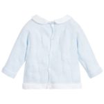 jersey de algodón celeste para bebé