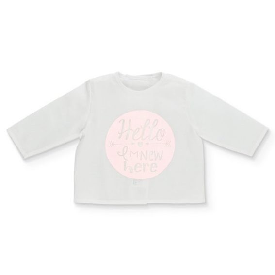 camiseta batista rosa bebe