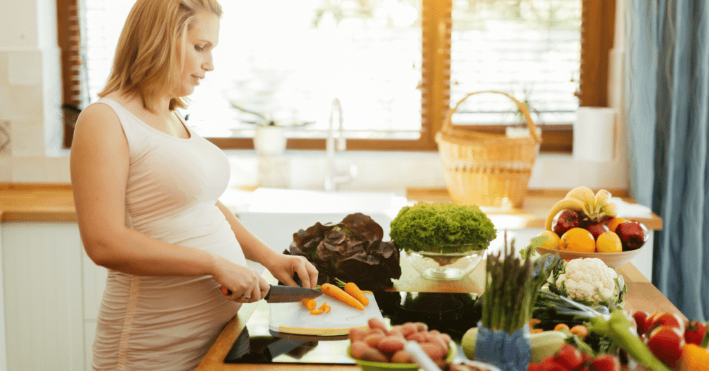 productos vegetales durante el embarazo