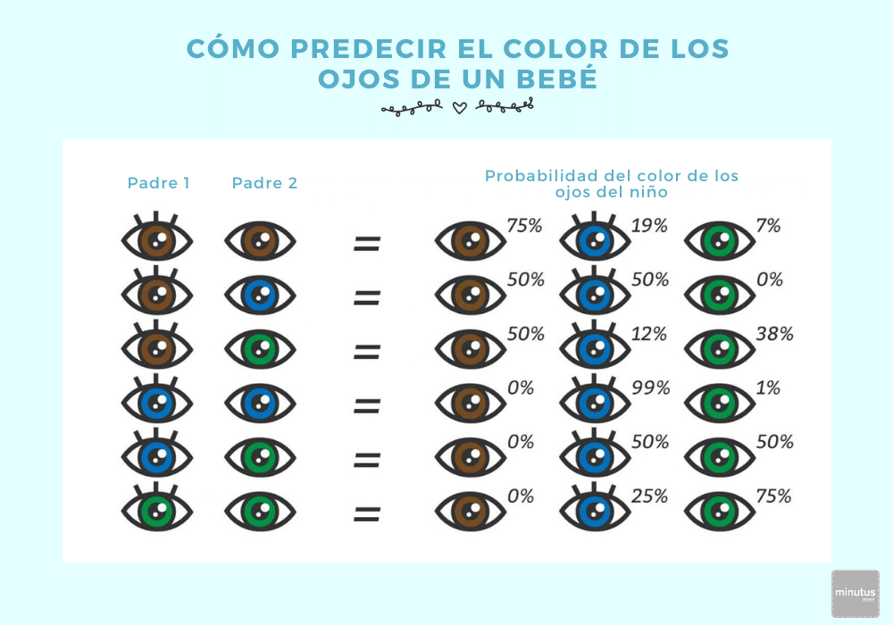 Cómo predecir el color de los ojos de un bebé