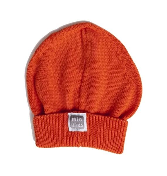 Gorro punto Tricot Naranja 100 % Algodón