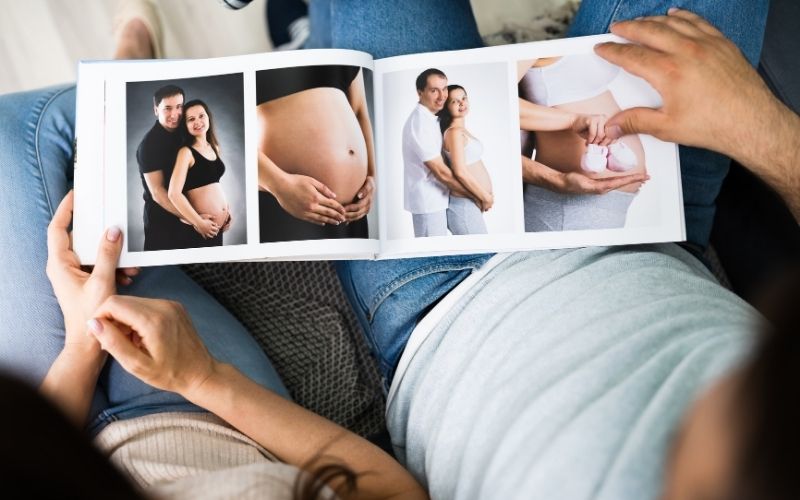 book de fotos embarazada
