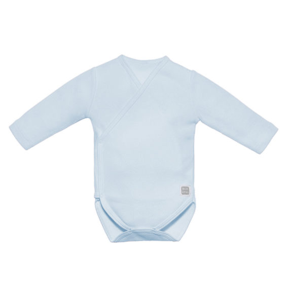 Body cruzado manga larga Plain 100% Algodón