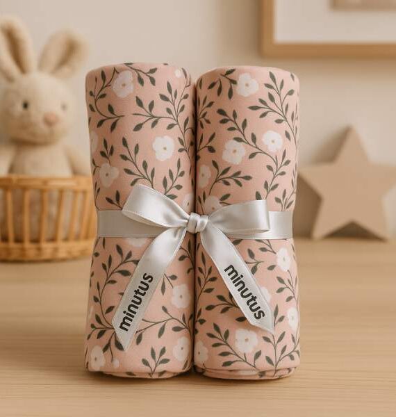 Pack de 2 Muselinas Flor 100% Algodón