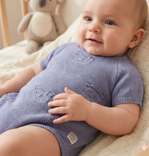 Pelele Punto bebé 100% Algodón