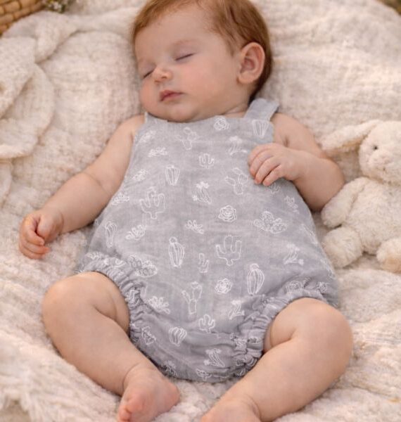 Ranita Recién Nacido Cactus 100 % Algodón